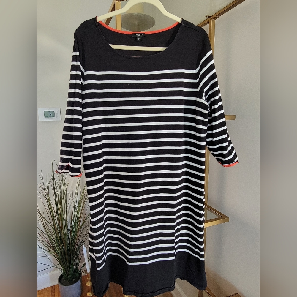 Talbots Striped Casual Dress - 1X